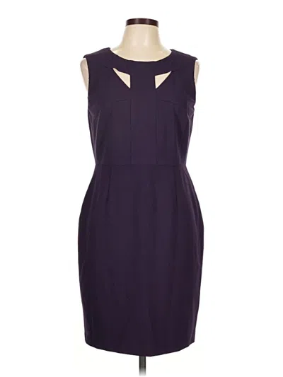 Pre-owned Marc New York Andrew Marc Cocktail Dress In Purple