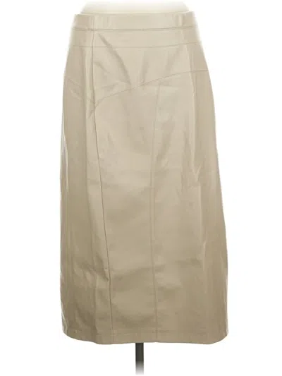 Pre-owned Marc New York Andrew Marc Formal Skirt In Tan