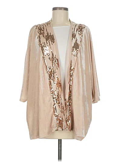 Pre-owned Marc New York Andrew Marc Kimono In Tan