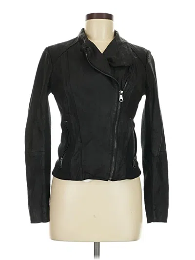Pre-owned Marc New York Andrew Marc Leather Jacket In Black