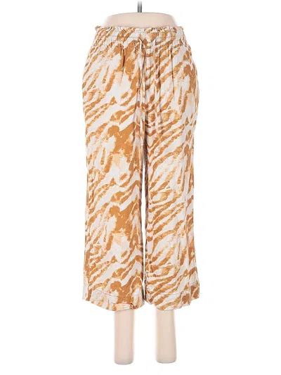 Pre-owned Marc New York Andrew Marc Linen Pants In Gold