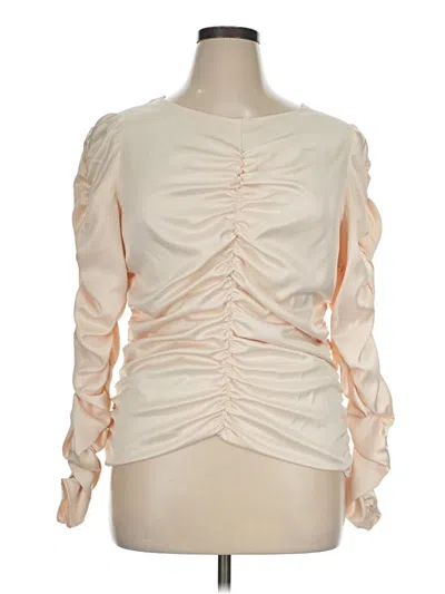 Pre-owned Marc New York Andrew Marc Long Sleeve Blouse In Ivory