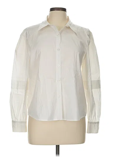 Pre-owned Marc New York Andrew Marc Long Sleeve Blouse In Ivory