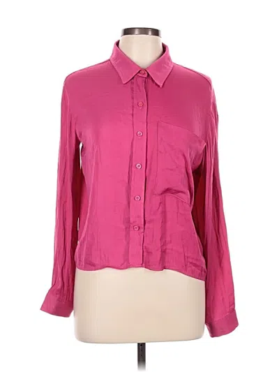 Pre-owned Marc New York Andrew Marc Long Sleeve Button Down Shirt In Pink