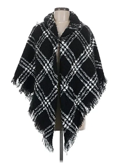 Pre-owned Marc New York Andrew Marc Poncho In Black