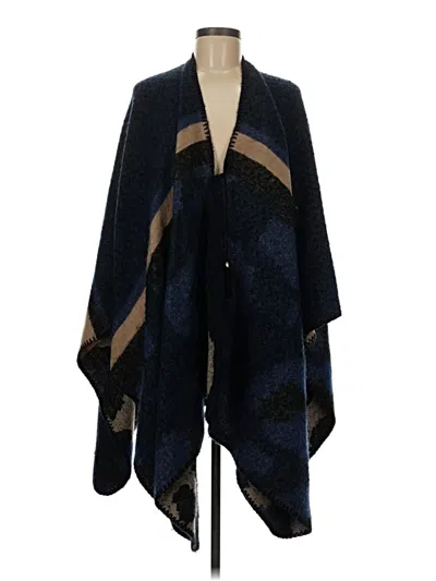 Pre-owned Marc New York Andrew Marc Poncho In Blue