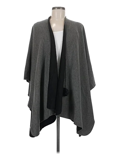 Pre-owned Marc New York Andrew Marc Poncho In Gray
