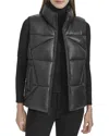 Marc New York Andrew Marc Puffer Vest In Black