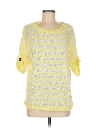 Pre-owned Marc New York Andrew Marc Pullover Sweater In Yellow