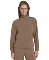 Marc New York Andrew Marc Sport Women's Chenille Ribbed Turtleneck Sweater In Cinnamon
