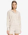 MARC NEW YORK ANDREW MARC SPORT WOMEN'S HERITAGE STRIPED LACE-UP HOODIE