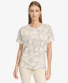 MARC NEW YORK ANDREW MARC SPORT WOMEN'S HIGH-LOW WAFFLE-KNIT TEE