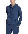 Marc New York Andrew Marc Sport Women's Long-sleeve Fleece Hoodie In Royal