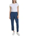 Marc New York Andrew Marc Sport Women's Scuba Satin-trim Slim-leg Pants In Royal