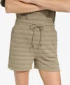 MARC NEW YORK ANDREW MARC SPORT WOMEN'S STRIPED KNIT DRAWSTRING SHORTS