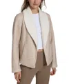 Marc New York Andrew Marc Sport Women's Tweed Cardigan In Tan