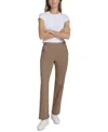 Marc New York Andrew Marc Sport Women's Twill Flare-leg Pants In Cinnamon