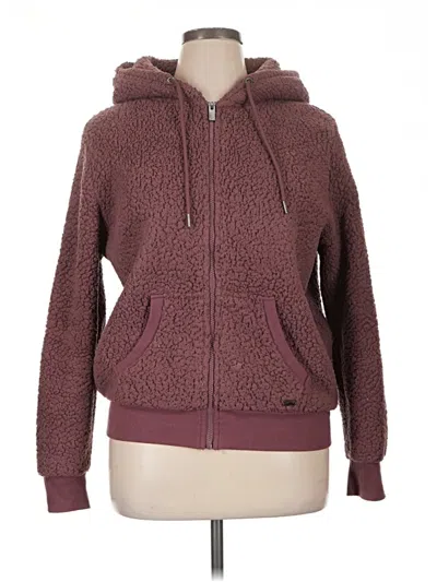 Pre-owned Marc New York Andrew Marc Zip Up Hoodie In Burgundy