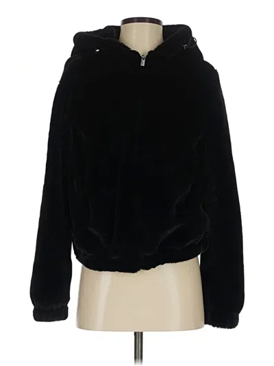 Pre-owned Marc New York By Andrew Marc Performance Faux Fur Jacket In Black