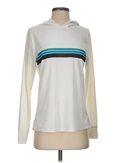 Pre-owned Marc New York By Andrew Marc Performance Long Sleeve Top Ivory Cowl Neck Tops