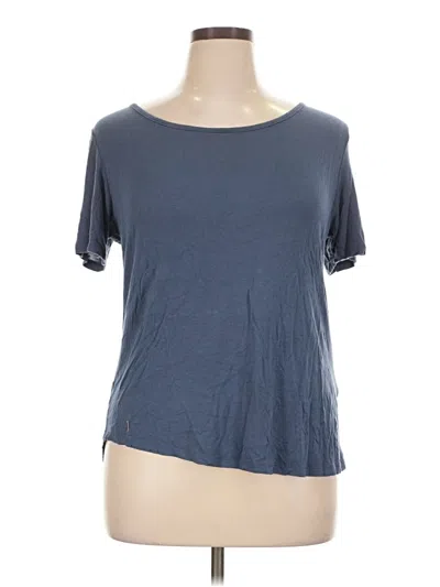Pre-owned Marc New York By Andrew Marc Performance Short Sleeve Top Gray Scoop Neck Tops