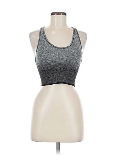 Pre-owned Marc New York By Andrew Marc Performance Sports Bra In Silver