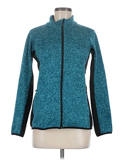 Pre-owned Marc New York By Andrew Marc Performance Track Jacket In Teal