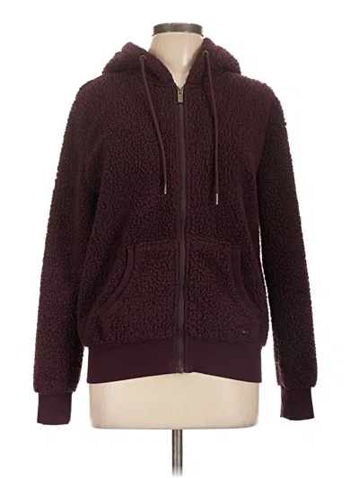 Pre-owned Marc New York By Andrew Marc Performance Zip Up Hoodie In Burgundy