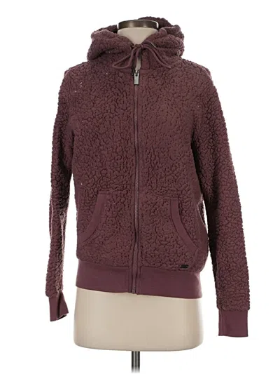 Pre-owned Marc New York By Andrew Marc Performance Zip Up Hoodie In Burgundy