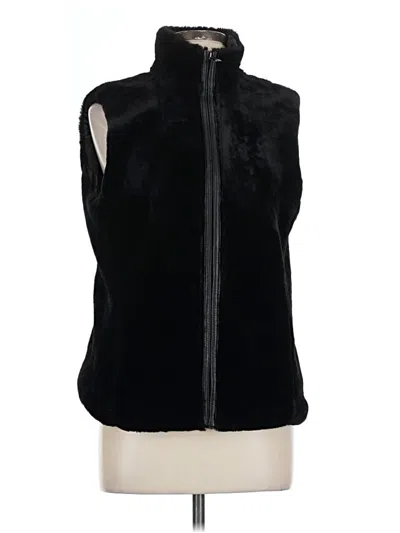 Pre-owned Marc New York Faux Fur Vest In Black