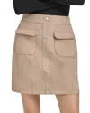 Marc New York Faux Suede Cargo Mini Skirt In Camel
