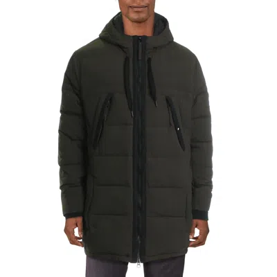 Marc New York Holden Mens Down Anorak Puffer Coat In Green