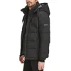 Marc New York Men's Huxley Crinkle Down Jacket With Removable Hood In Black