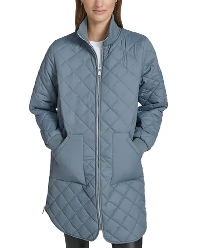 Marc New York Ladies Woven Quilted Jacket In Storm