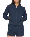 Marc New York Light Weight Stretch Woven Bomber Jacket In Ink