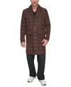 Marc New York Men's Bexar Plaid Overcoat In Brown