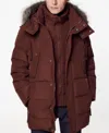 Marc New York Men's Gattaca Faux Fur-trim Down-blend Parka In Burgundy