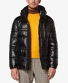 Marc New York Men's Gotham Super Wet Cire Puffer With Grossgrain Trim In Black