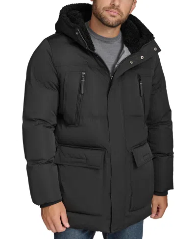 Marc New York Men's Mackay Faux-fur Parka Jacket In Black