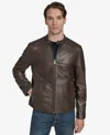 Marc New York Men's Maitlin Long Sleeves Moto Jacket In Animal Print