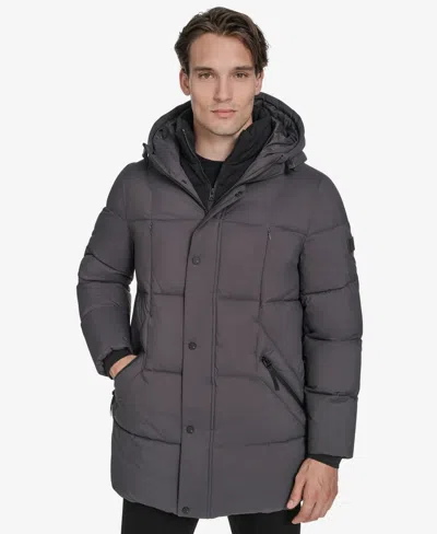 Marc New York Men's Millstream Tech Down Parka Jacket In Animal Print