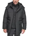 Marc New York Men's Oswego Duvet Quilted Parka Coat In Black