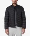 Marc New York Men's Racer Style Quilted Packable Jacket In Black
