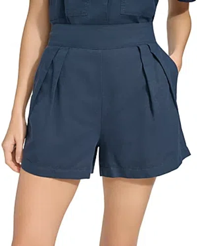 Marc New York Pleated Pull On Shorts In Ink