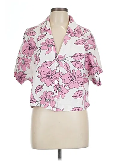 Pre-owned Marc New York Short Sleeve Blouse In Pink