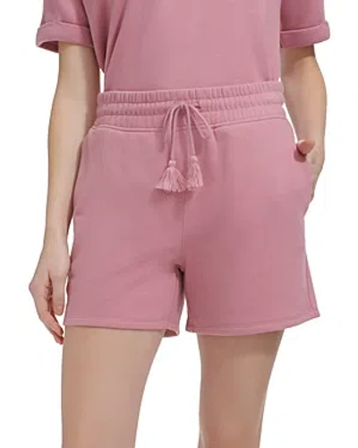 Marc New York Terry Drawstring Shorts In Lilac