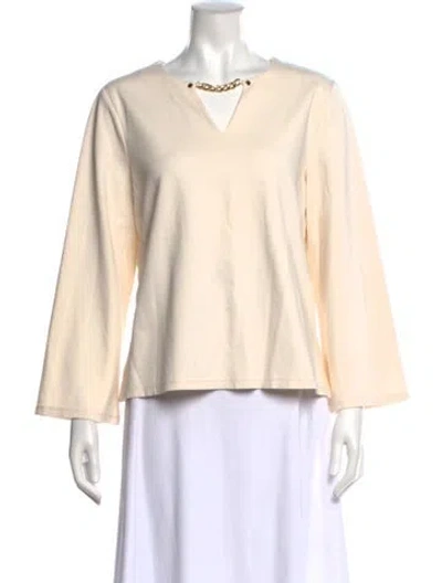 Pre-owned Marc New York V-neck Sweater In Neutral