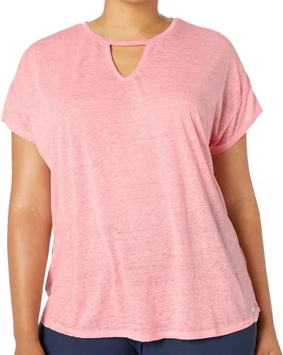 Marc New York Women's Plus Size Performance Top In Peach In Pink