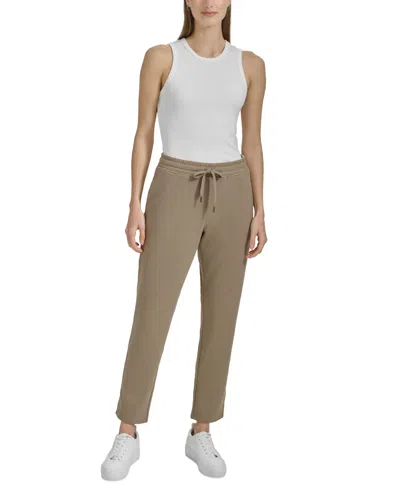 Marc New York Women's Pull-on Waffle Pants In Mushroom