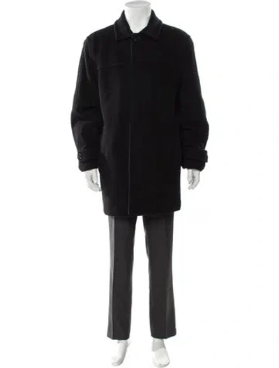 Pre-owned Marc New York Wool Overcoat In Black